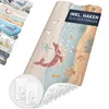 A shower mat with a whale design, shown with included hanging hooks. Produktbild-Vorschau