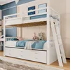 Flieks Hochbett mit Ausziehbarem Bett und 3 Schubladen, Produktbild-Vorschau 10