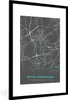 MuchoWow® Gerahmtes Poster Stadtplan - Deutschlandkarte - Produktbild-Vorschau 1