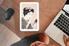 MuchoWow® Mauspad Mousepad Frau - Kimono - Schminken - Produktbild-Vorschau 4