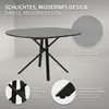 ML-Design Esstisch ausziehbar rund 100-140 cm Grau meliert Produktbild-Vorschau 3