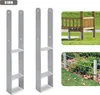 SWANEW 2x H-Anker Pfostenträger 600MM Carport Pfostenanker Produktbild-Vorschau 8