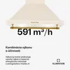 Klarstein digestor 60 cm, digestor s LED diódami, výkonný a Náhľad obrázku produktu 4