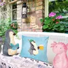 Mr. & Mrs. Panda Sofa Kissen Pinguin Bier - Eisblau - Produktbild-Vorschau 2
