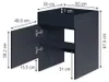 Armoire pour aspirateur robot Vicco Dustin Anthracite Voir les images du produit 3