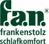 The image displays the logo and brand name of f.a.n. Frankenstolz, along with the text "schlafkomfort". Produktbild-Vorschau