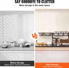 A split image comparing disorganized storage before and organized storage after using a shelf unit. Náhled obrázku produktu