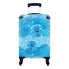 MuchoWow® Koffer Handgepäck Trolley Rollkoffer Kleine Produktbild-Vorschau 1
