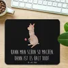Mr. & Mrs. Panda Mauspad Alpaka Blume - Schwarz - Geschenk, Produktbild-Vorschau 2