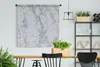 MuchoWow® Wandteppich Wandbehang Marmor - Weiß - Grau Produktbild-Vorschau 2