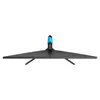 A top-down view of a gaming monitor stand with a blue illuminated accent. Produktbild-Vorschau