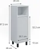 Midischrank Vicco Agasta Weiß 30 x 87.2 cm, Model 39644 Produktbild-Vorschau 3