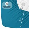 Buymax Spannbettlaken 70x140cm Baumwolle 100% Kinderbett Produktbild-Vorschau 4