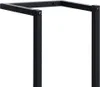 A close-up view of the black metal frame of a towel rack. Náhled obrázku produktu