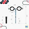KOTARBAU® Sada 10 ks rúrkových svoriek 1" s dvojitým Náhľad obrázku produktu 3