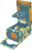 A Pokemon-themed cardboard box designed to look like an arcade game, featuring characters and branding. Produktbild-Vorschau