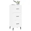 vidaXL Sideboard Weiß 34,5x34x90 cm Holzwerkstoff Produktbild-Vorschau 3