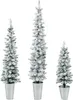 COSTWAY 3er Weihnachtsbaum Künstlich mit Schnee, Produktbild-Vorschau 1