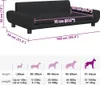 vidaXL Hundebett Schwarz 100x54x33 cm Samt Produktbild-Vorschau 7