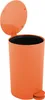 MSV kleiner Treteimer fur Bad/Toilette - orange - 3L - 15 x Produktbild-Vorschau 5