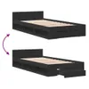 VidaXL 3280784, Schwarz, 93 cm, 193 cm, 45 cm, 900 x 1900 Produktbild-Vorschau 6