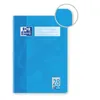 A blue Oxford school notebook with a close-up inset showing the texture of the cover. Podgląd zdjęcia produktu