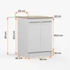 Unterschrank INEZ IV, Küche, Küchenschrank zweitürig 60 cm Produktbild-Vorschau 9