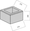 Pfeilerstein Bellamur grau 37,5 cm x 37,5 cm x 20 cm Produktbild-Vorschau 7