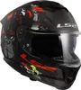 LS2 FF808 Stream II Angry Monkey Helm, nero opaco/ruota, M Anteprima dell’immagine prodotto 2