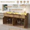STILVORA Sideboard mit gehärteter Glasplatte, Kommode mit 2 Produktbild-Vorschau 8