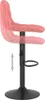 The Living Store Barhocker 2 Stk. Rosa Samt Produktbild-Vorschau 8