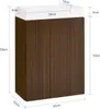 SoBuy Mobile lavabo con ante verticali Marrone Scandinavo Anteprima dell’immagine prodotto 3