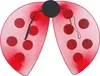 Marienkäfer Flügel Rot Schwarz Glitzer Karneval Accessoire Produktbild-Vorschau 4