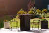 Square Table High - vysoký stôl s plynovým krbom, ideálny Náhľad obrázku produktu 2