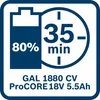Bosch ProCORE Akku-Kit 18V 5,5 Ah + GAL 1880 CV Produktbild-Vorschau 8