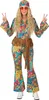 costume da donna hippie anni '60 colorato - M Anteprima dell’immagine prodotto 1