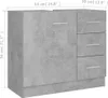 vidaXL Mobiletto in cemento grigio 63x30x54 cm Materiale a Anteprima dell’immagine prodotto 9