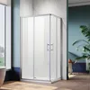 SONNI Douche d'angle LxPxH : 70x100x185 cm Accès d'angle Voir les images du produit 1