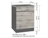 Held Möbel Unterschrank mit Drehtür PISA BxTxH 60 x 60 x 86 Produktbild-Vorschau 8