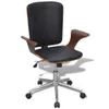Sedia da ufficio girevole in legno curvato con rivestimento Anteprima dell’immagine prodotto 5