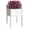 vidaXL Bac à plantes 2 pcs. Blanc 50x50x70 cm Pin massif Voir les images du produit 3