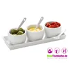 Dip-Set - Weiß - Porzellan - 7-teilig Produktbild-Vorschau 2