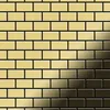 Mosaik Fliese massiv Metall Messing gewalzt gold 1,6mm Produktbild-Vorschau 1