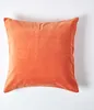 HOMESCAPES Samt-Kissenbezug 2er-Set in Orange, 40 x 40 cm Produktbild-Vorschau 2