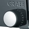 A close-up view of a dial on a Graef slicer, showing the brand name and measurement markings. Anteprima dell’immagine prodotto