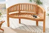 Massive Gartenbank EMPIRE TEAK 120cm natur Teakholz Produktbild-Vorschau 3