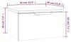 vidaXL Wand-Nachttische 2 Stk. Betongrau 34x30x20 cm Produktbild-Vorschau 8