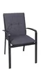 A single gray chair with a cushion on a white background. Produktbild-Vorschau