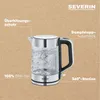 Severin Wasserkocher Glas/Edelstahl, 1,7L, 2200W, kompakt, Produktbild-Vorschau 4