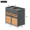 MERAX Mülltonnenbox Abschließbar Müllcontainer mit Produktbild-Vorschau 6